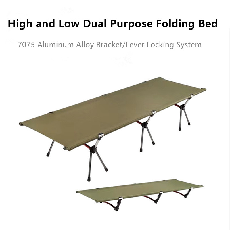 Lit de camp pliant en aluminium